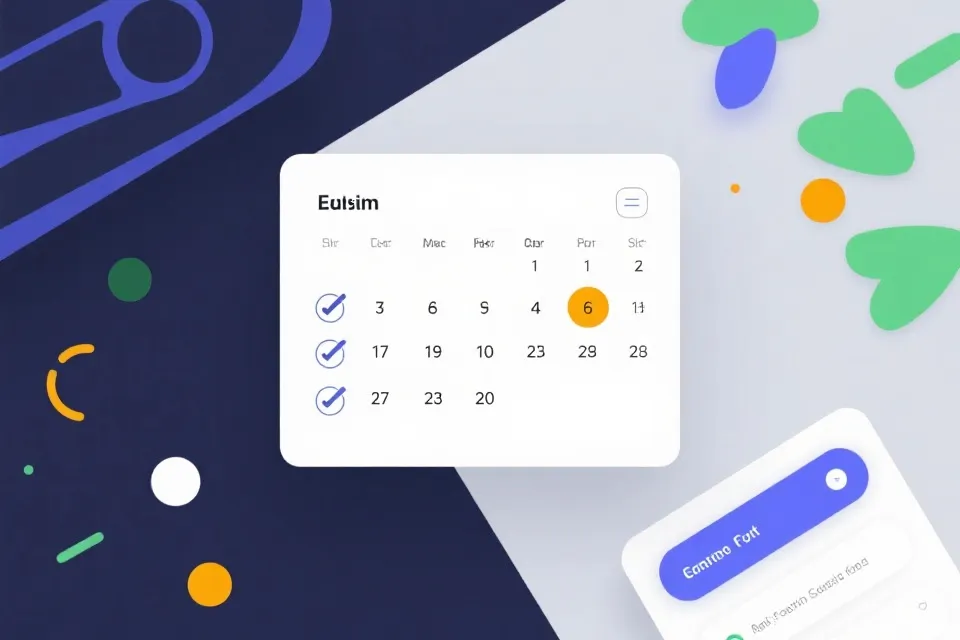 日历与核对清单示意